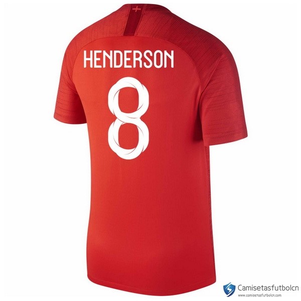 Camiseta Seleccion Inglaterra Segunda equipo Henderson 2018 Rojo